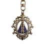 Chaveiro Mosquete Nossa Senhora Aparecida Dourado com Strass