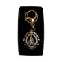 Chaveiro Mosquete Nossa Senhora Aparecida Dourado com Strass