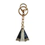 Chaveiro Mosquete Nossa Senhora Aparecida Dourado com Strass