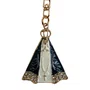Chaveiro Mosquete Nossa Senhora Aparecida Dourado com Strass