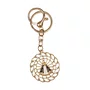 Chaveiro Nossa Senhora Aparecida Redondo Dourado
