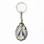 Chaveiro de Nossa Senhora Aparecida Color Oval Dourado Strass