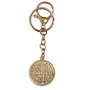 Chaveiro São Bento Medalha Dourado Mosquete