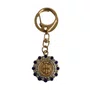 Chaveiro São Bento Mosquete Dourado com Strass - 9,5 cm 
