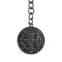 Chaveiro Mosquete Medalha São Bento Prata Velha 