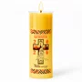 Círio Pascal Adesivado Campanha da Fraternidade 2026 - 20 X 7 cm Amarelo