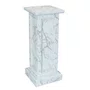 Coluna Pedestal de Madeira para Imagens Textura Mármore - 90 cm x 40 cm