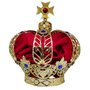 Coroa Banhada a Ouro - 27 cm x 14 cm