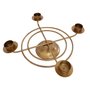 Coroa Advento Mesa Bronze Fosco - 22 cm x 58 x 77 cm