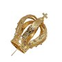 Coroa de Ferro Fundido Dourada Strass Nossa Senhora Aparecida 8.5 Cm