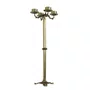 Coroa do Advento Ouro Velho com Pedestal 4 Velas 101 cm x 32 cm