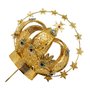 Coroa Dourada Resplendor 12 Estrelas 7.5cm X 18cm