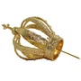 Coroa Dourada Zamak - 9 cm