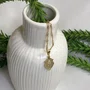 Corrente Banhada Dourada Medalha de Nossa Senhora Aparecida
