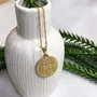 Corrente Banhada Dourada Medalha de São Bento