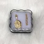 Corrente Banhada Dourada Medalha Oval de Nossa Senhora das Graças