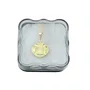 Corrente Banhada Dourada Medalha Redonda de Nossa Senhora Aparecida