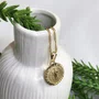 Corrente Banhada Dourada Medalha São Bento