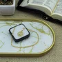 Corrente Banhada Dourada Medalha Vazada Strass de Nossa Senhora Aparecida