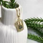 Corrente Banhada Dourada Strass de Nossa Senhora Aparecida