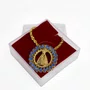Corrente Nossa Senhora Aparecida Luxo Dourada