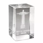 Cristal Cristo Redentor Retangular - 4 cm
