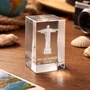 Cristal Cristo Redentor Retangular - 4 cm
