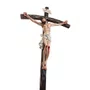 Crucifixo com Base Quadrada Degraus de Resina Nacional - 115 cm