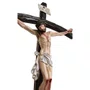Crucifixo com Base Quadrada Degraus de Resina Nacional - 115 cm