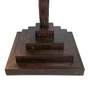 Crucifixo com Base Quadrada Degraus de Resina Nacional - 115 cm