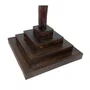 Crucifixo com Base Quadrada Degraus de Resina Nacional - 115 cm