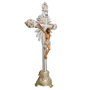 Crucifixo de Mesa Claro de Resina Nacional - 58 Cm