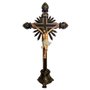Crucifixo de Mesa Escuro de Resina Nacional - 58 cm