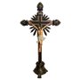 Crucifixo de Mesa Escuro de Resina Nacional - 58 cm