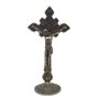 Crucifixo de Mesa Raio Metal - 15 Cm
