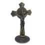 Crucifixo de Mesa Sao Bento Metal - 11 Cm