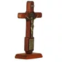 Crucifixo de Mesa São Bento Ouro Velho - 20 x 8 cm 