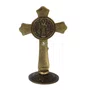 Crucifixo de Metal Mesa Ouro Velho - 11 cm
