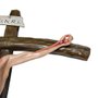 Crucifixo de Parede de Resina Nacional - 100 cm