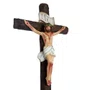 Crucifixo de Parede de Resina Nacional - 29 cm