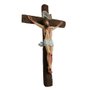 Crucifixo de Parede de Resina Nacional - 58 cm x 34 cm