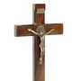 Crucifixo de Parede e Mesa em Madeira São Bento - 25 cm