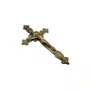 Crucifixo de Parede Metal Ouro Velho