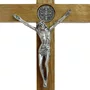 Crucifixo de São Bento em Madeira - 22 cm 