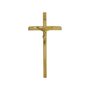 Crucifixo Dourado Madeira Marfim 31.5 Cm