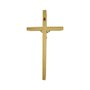 Crucifixo Dourado Madeira Marfim 31.5 Cm