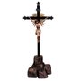 Crucifixo e Cristo em Resina com Pedestal 2.22cm