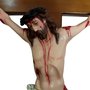 Crucifixo de Parede em Madeira com Cristo em Resina - 130 cm X 65 cm