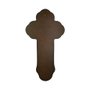 Crucifixo Metal Madeira strass 25 cm