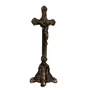 Crucifixo de Metal Mesa Ouro Velho - 17 cm 